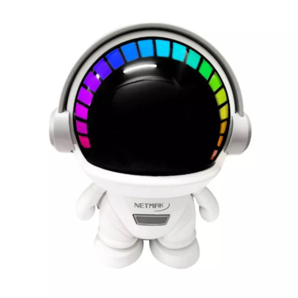Producto - Parlante Portátil Bluetooth Netmak NM Alpha Astronauta 3W con Luces LED