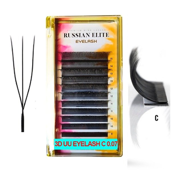 Producto - Extensiones Tecnologicas Russian Elite - 3D UU 0.07 C