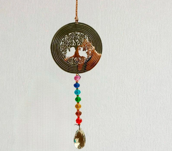 Producto - Colgante movil Giratorio 7 colores Arbol de la vida
