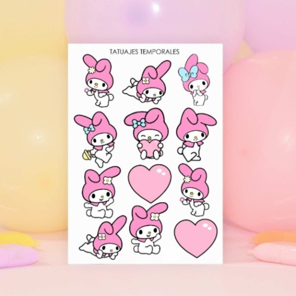 Producto - Tatuajes Temporales "My Melody"