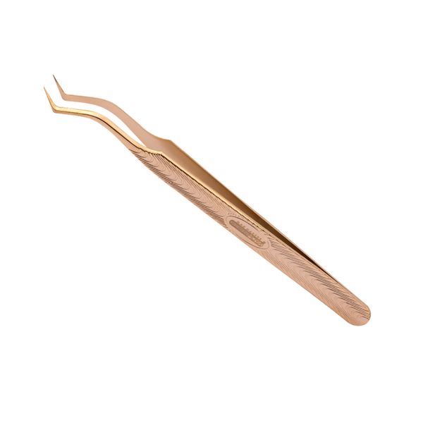 Producto - PINZA CURVA L FINA CHERIMOYA DORADA #BH005161