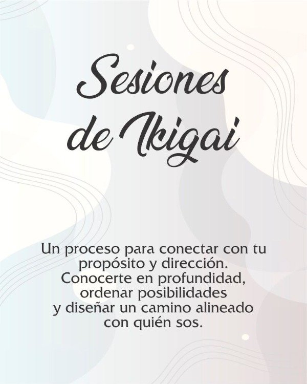 Producto - Sesiones de Ikigai