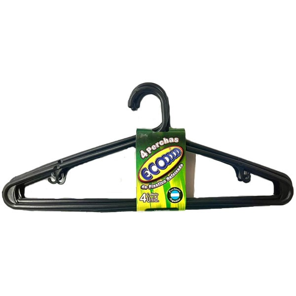 Producto - Perchas plasticas "ECOOO" x4