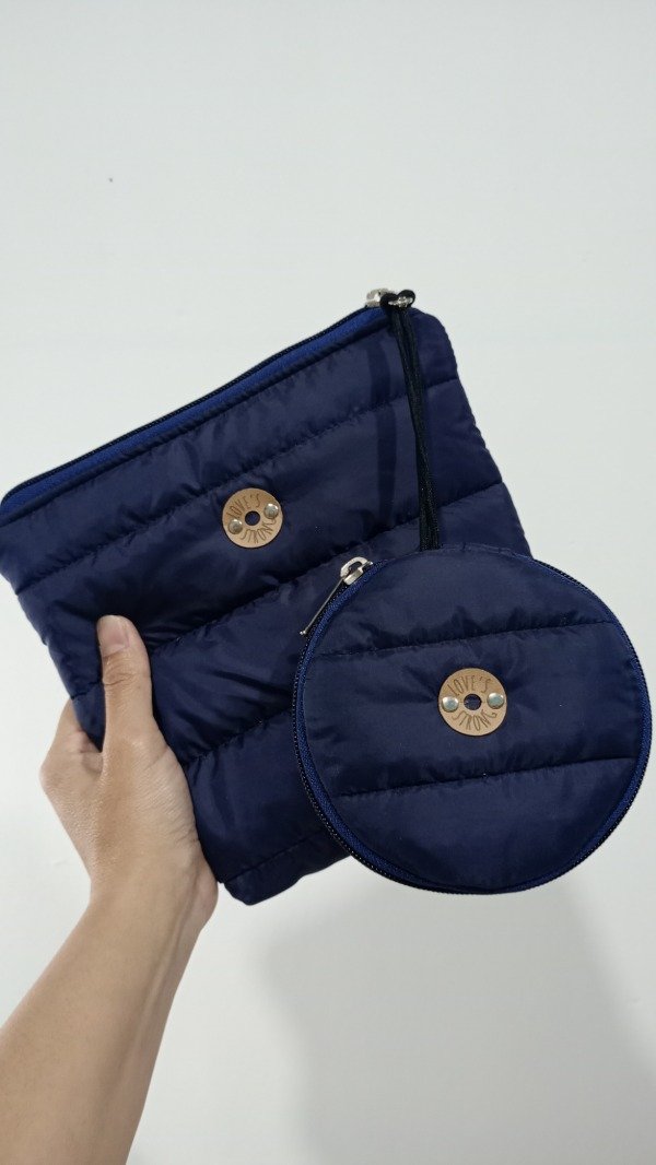 Producto - SET neceser + organizador múltiple/azul