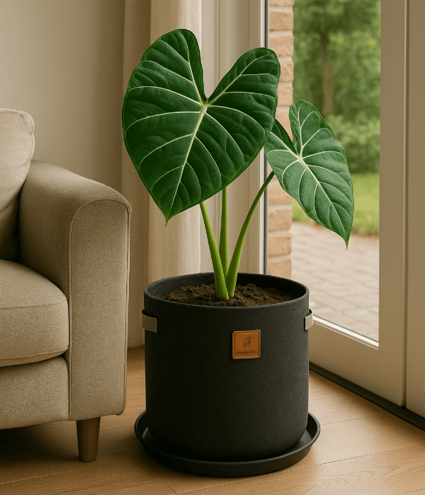 Producto - Maceta Geotextil linea GREEN 80l + PLATO