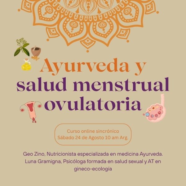 Producto - Curso Ayurveda y salud menstrual/ovulatoria