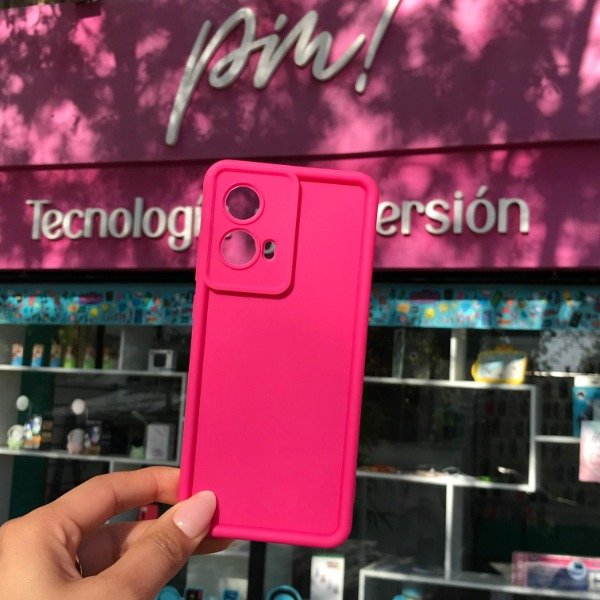 Producto - Motorola G85 Funda Silicona Color Fucsia