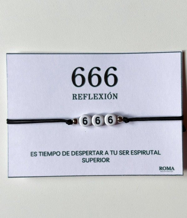 Producto - PULSERA MENSAJE 666