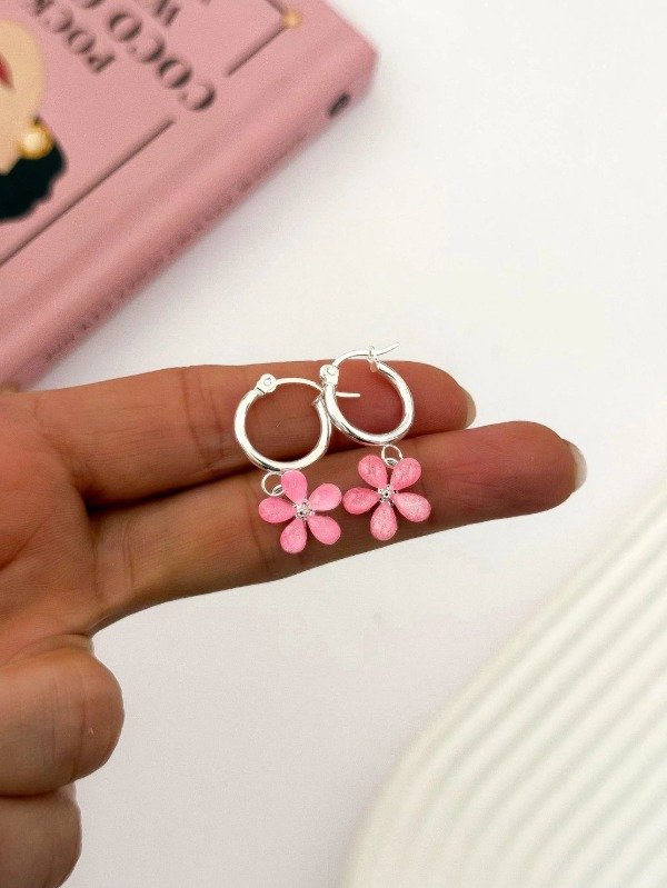 Producto - Aros argollas pink