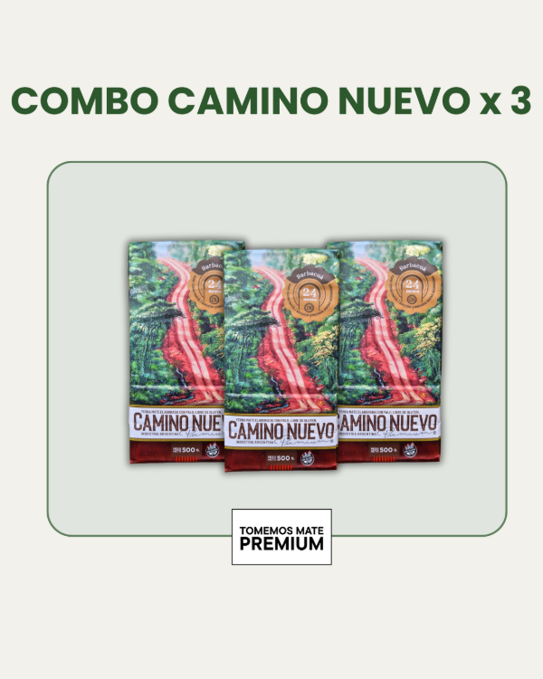 Producto - Yerba Mate Camino Nuevo Barbacuá 500 grs. x 3