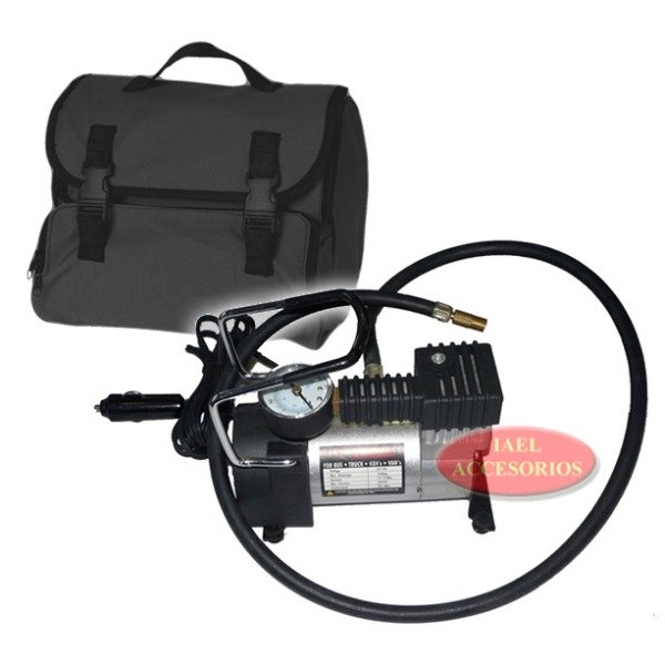 Producto - COMPRESOR DE AIRE DE METAL PARA 4X4, 12V. C/MANOMETRO C/BOLSO VA-037