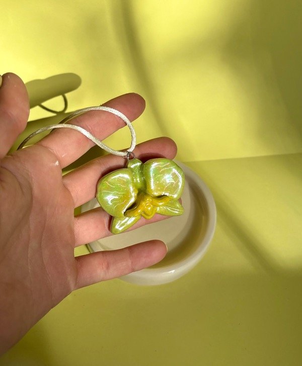 Producto - Orquídea Verde y Amarillo Tornasol