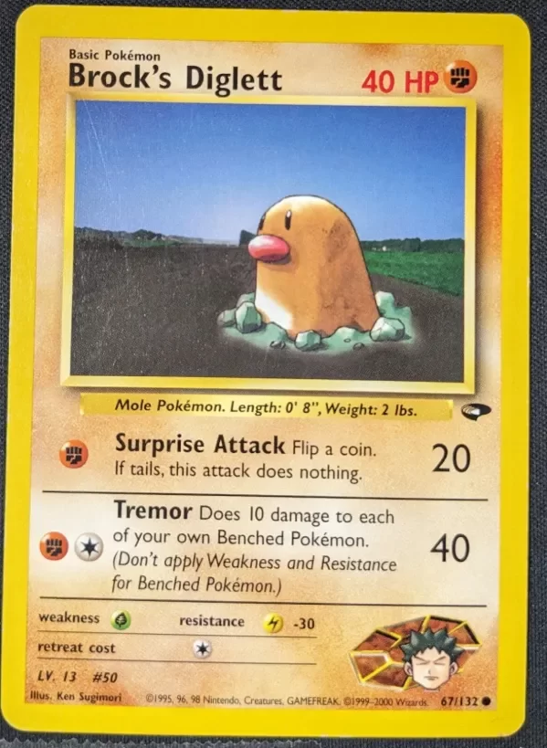 Producto - Brock's Diglett 67/132 Gym Challenge-Unlimited Edition