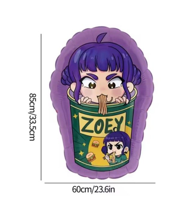 Producto - Globos Silueta de "Guerras K-pop" 60x85cm