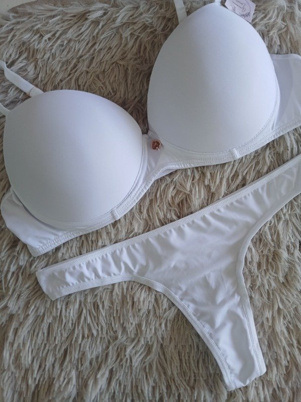 Producto - Conjunto armado microfibra liso blanco T.100
