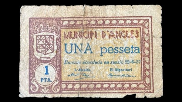 Producto - Guerra Civil Española. D-Angles (1937) 1 Peseta - 0