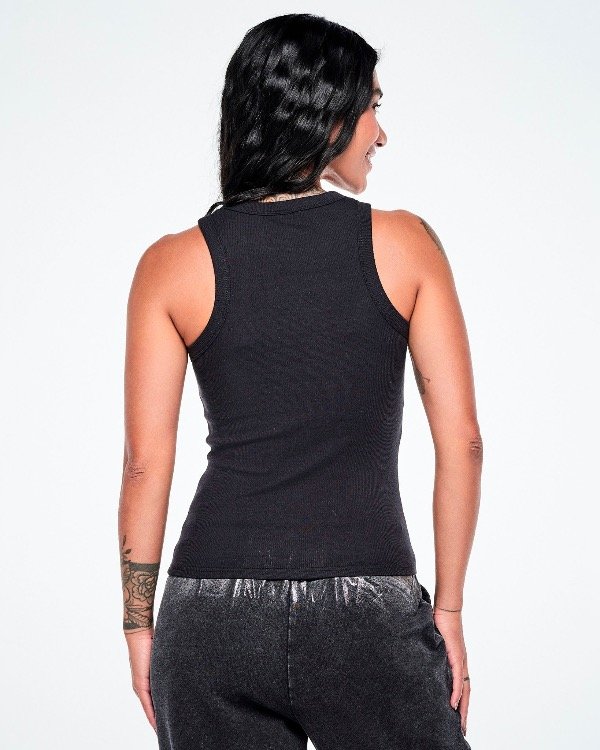 Producto - Rock 'n' Roll Fitted High Neck Rib Tank - 1