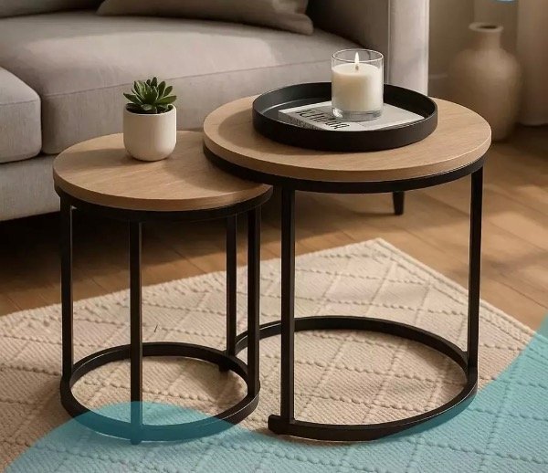 Producto - Set x 2 mesas nido circulares