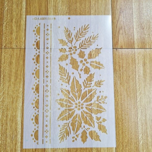 Producto - St 5519 de 20x30 cm Stencil Guarda Navideña