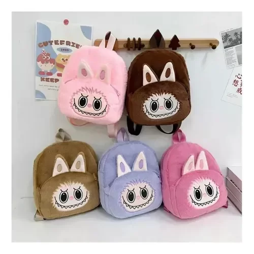 Producto - MOCHILA LABUBU PELUCHE ROSA