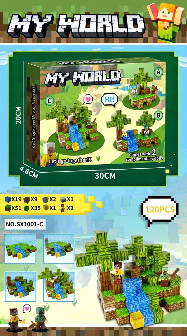 Producto - Bloques magneticos Minecraft (1001C)