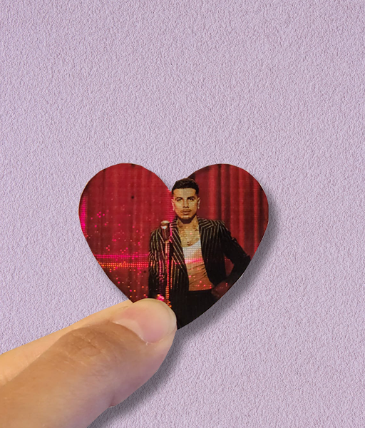 Producto - STICKERS HOLOGRÁFICOS - RAUW ALEJANDRO - CORAZÓN