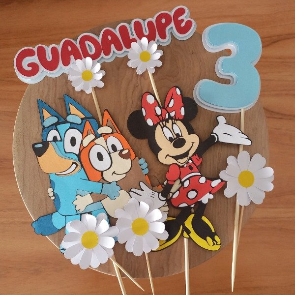 Producto - Set Cake Topper Bluey (personalizado)
