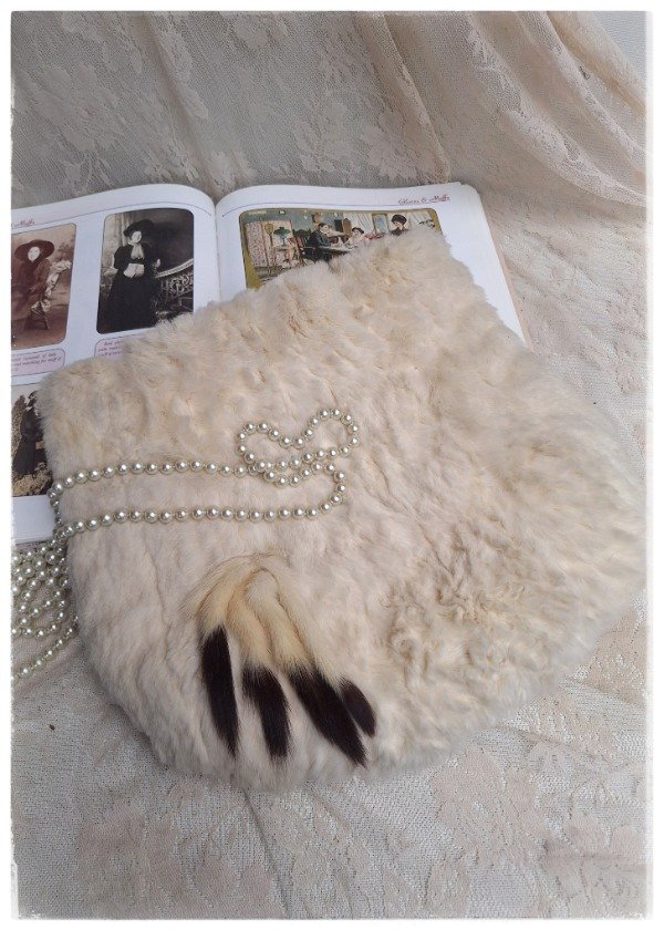 Producto - Muff o manguito de Piel Sintético Color Natural