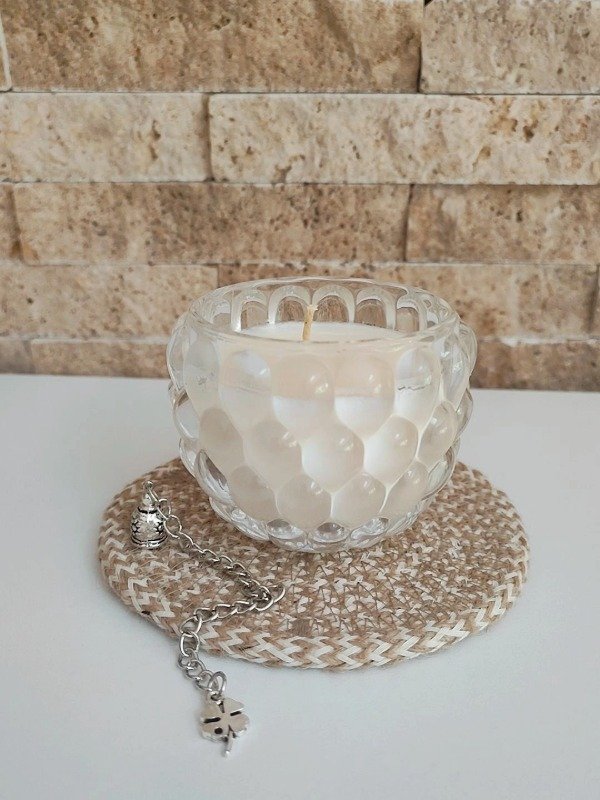 Producto - Vela de soja en Portavelas gotas