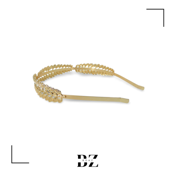 Producto - VINCHA METAL ESPIGA DOR.Y PLA. X PCS - 1627-9