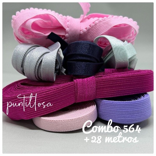 Producto - Combo 564- Elástico Surtido +28 metros