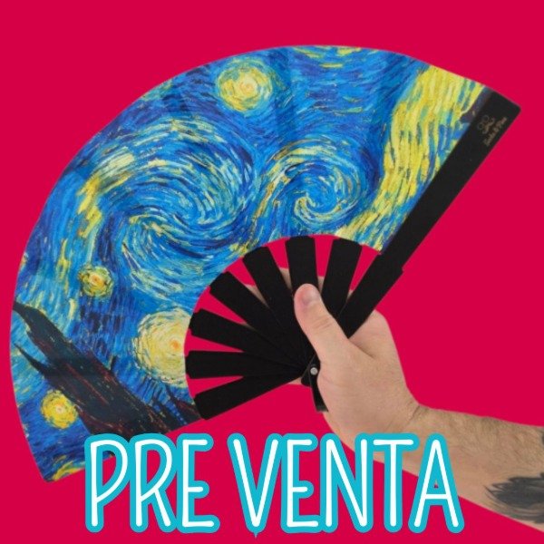 Producto - PREVENTA Abanico "Noche Estrellada" -CON ACCESORIOS-