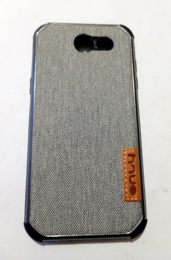 Producto - Funda Gris Textil para Samsung J3 Prime