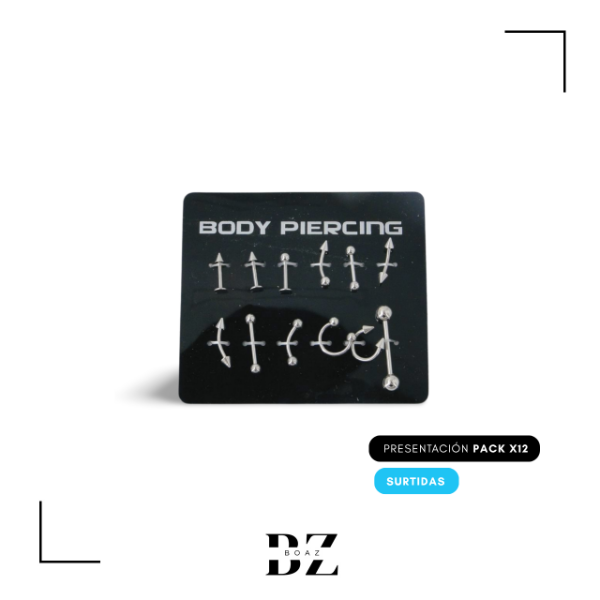Producto - AROS PIERCING X 12 PCS - 2061-8