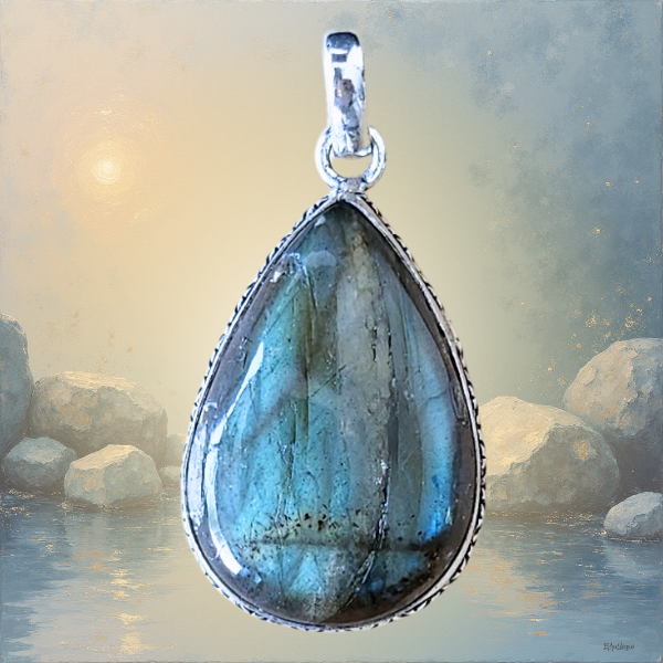 Producto - Dije de Piedra Natural: Alpaca y Labradorita