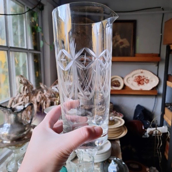 Producto - Vaso de composición cristal tallado