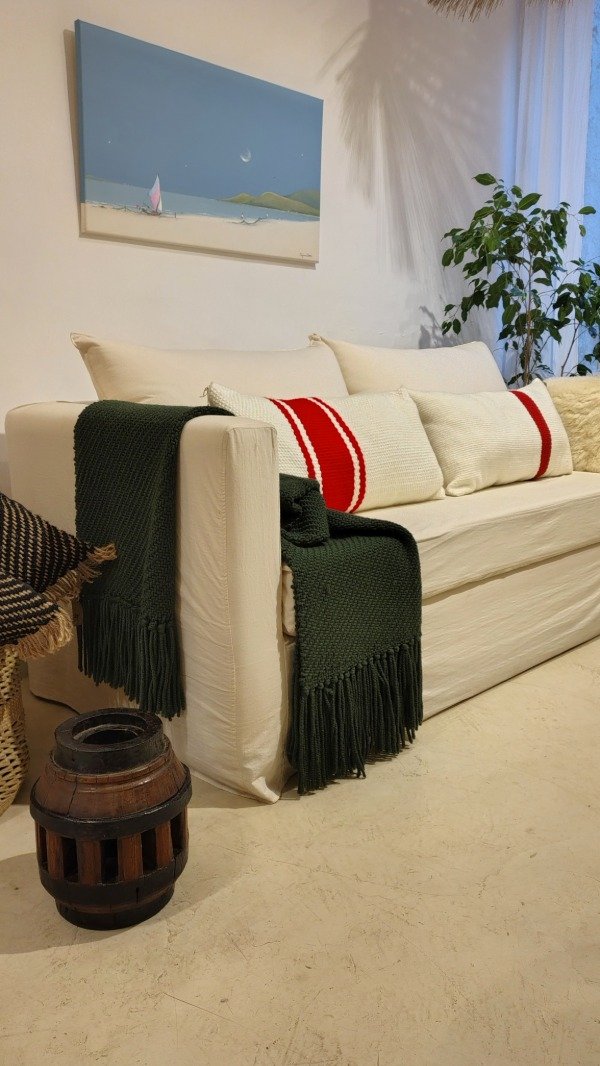 Producto - Manta de lana verde