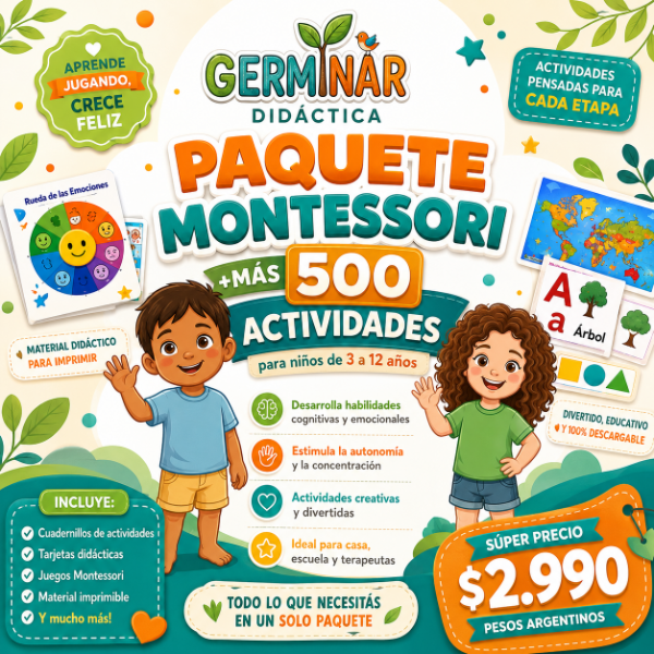 Producto - Kit Montessori +Más 500 Actividades PDF