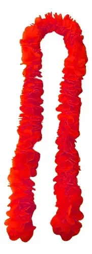 Producto - Boa flores seda roja 1,80