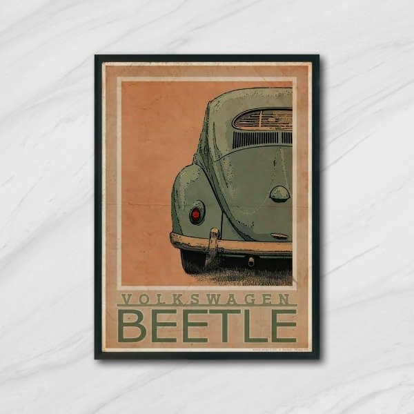 Producto - Cuadro decorativo vintage Beetle Volkswagen