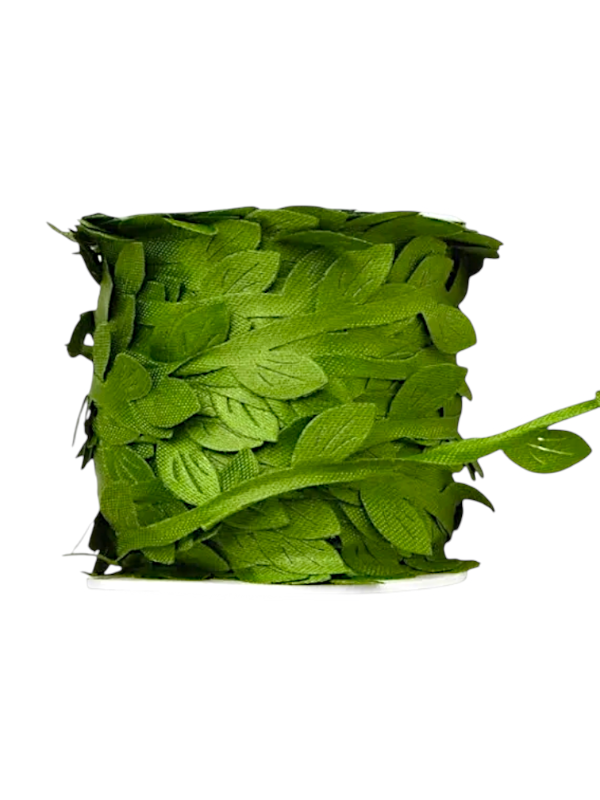 Producto - CINTA DE HOJAS TIRA DE LAURELES VERDE X METRO