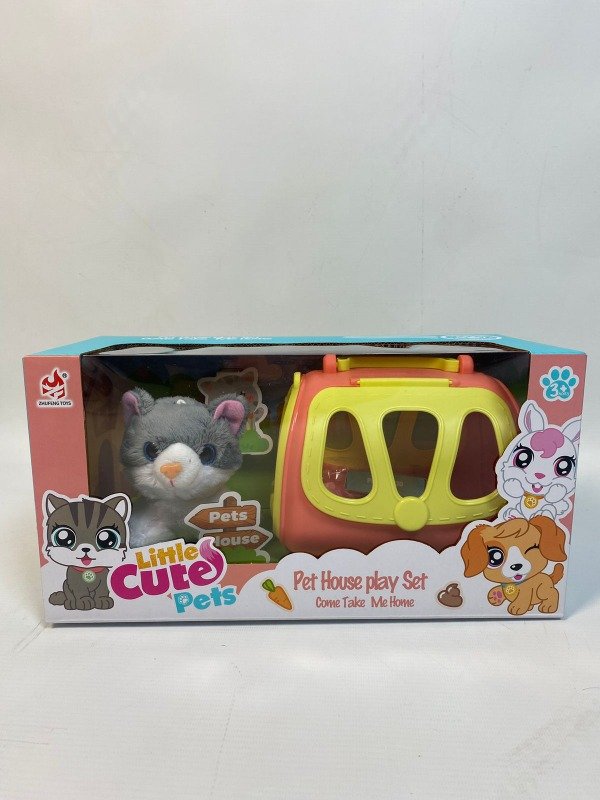 Producto - little cute pet house play set peluche con valijita MASCOTA 3