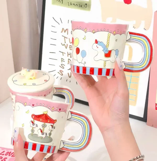 Producto - TAZA CERAMICA CABALLOS