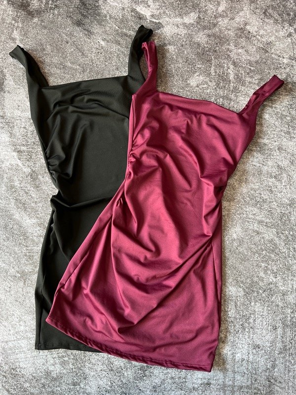 Producto - Vestido microfibra frunce