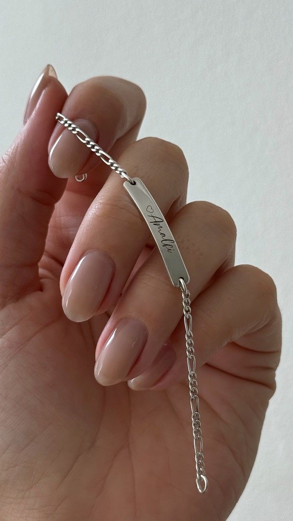 Producto - Pulsera para bebé grabada P925 POR PEDIDO