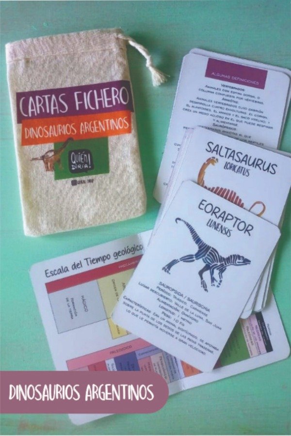 Producto - Cartas Fichero Dinos Argentinos