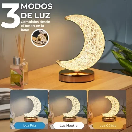 Producto - Velador luna cristal