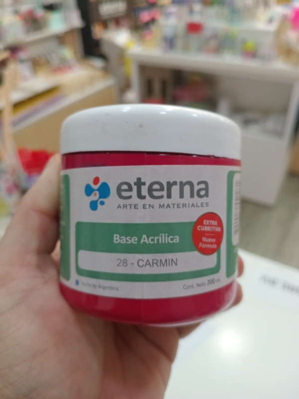 Producto - BASE ACRILICA ETERNA CARMIN X 200 ML