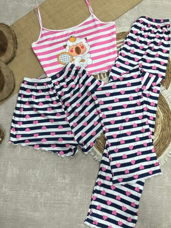 Producto - 16385 - Pijama Dama Top 3 Piezas - 3