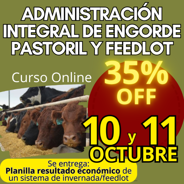 Producto - Curso Online: Administración Integral de Engorde Pastoril y Feedlot - 0